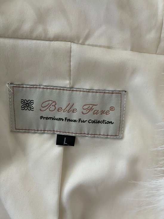 Women's White Faux Fur Hooded Vest by Jessica Simpson - Picture 3 of 8